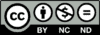 img 4504 e1713072759349 Logo for the creative commons by-nc-nd license.