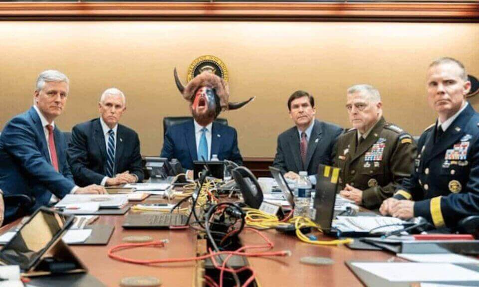 img 4639 A photo depicting the qanon shaman as president