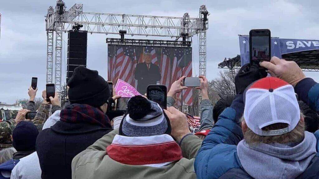 img 4342 Donald trump speaking at the save america rally on january 6, 2021.