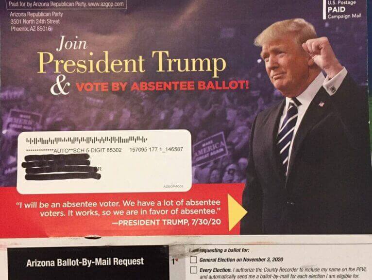 img 4926 1 Trump campaign’s new mailer arizona voters received from the trumpcampaign