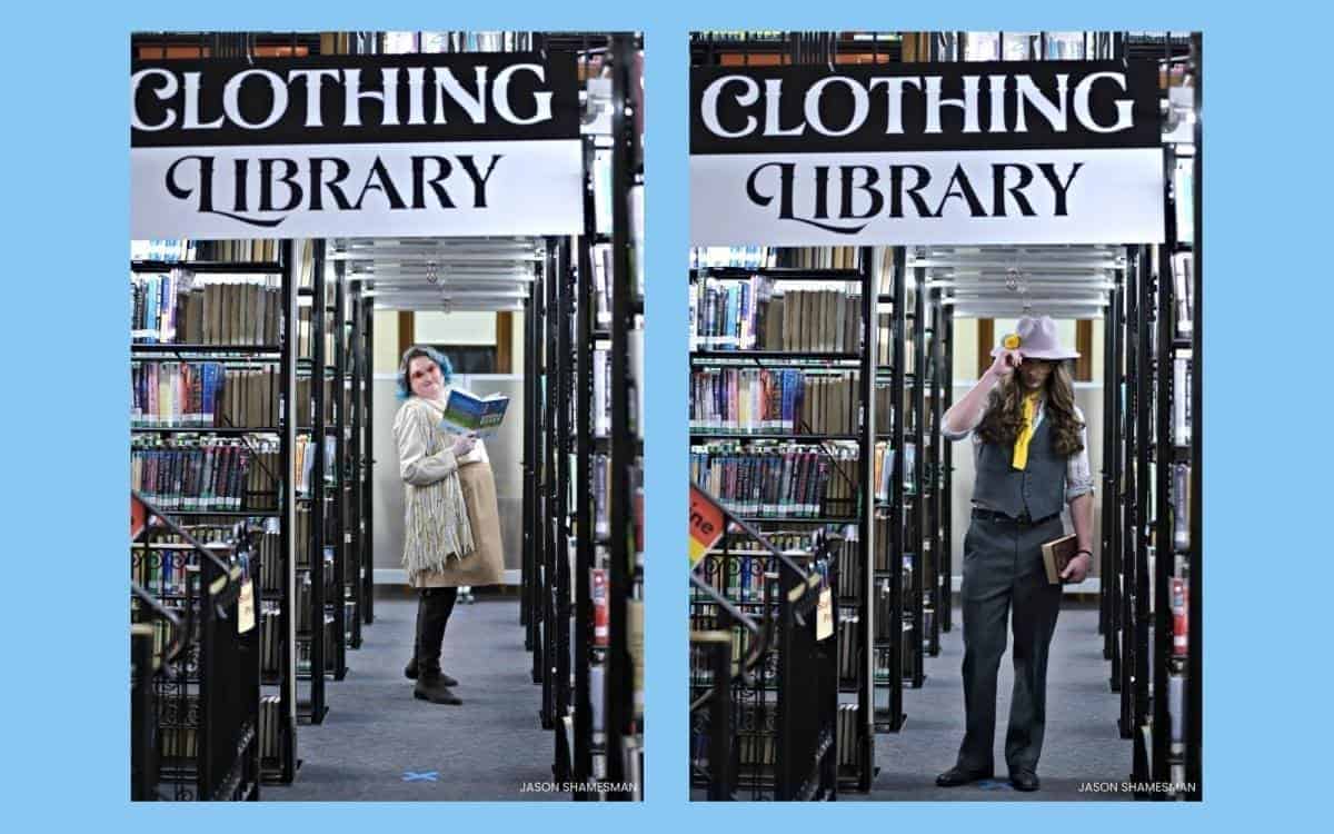 The library holds a fashion show