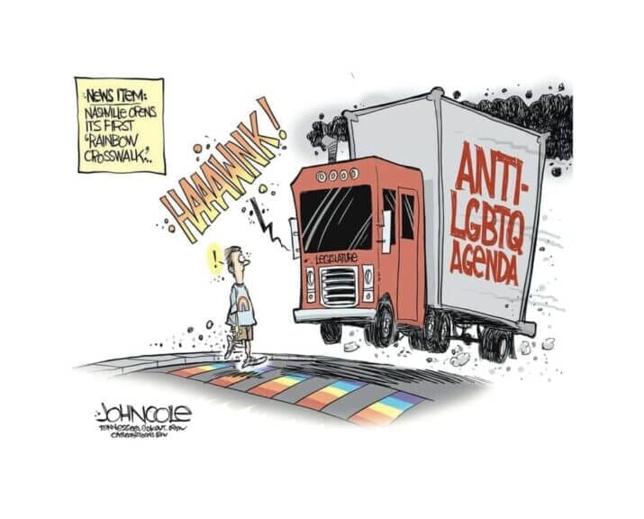 Political cartoon