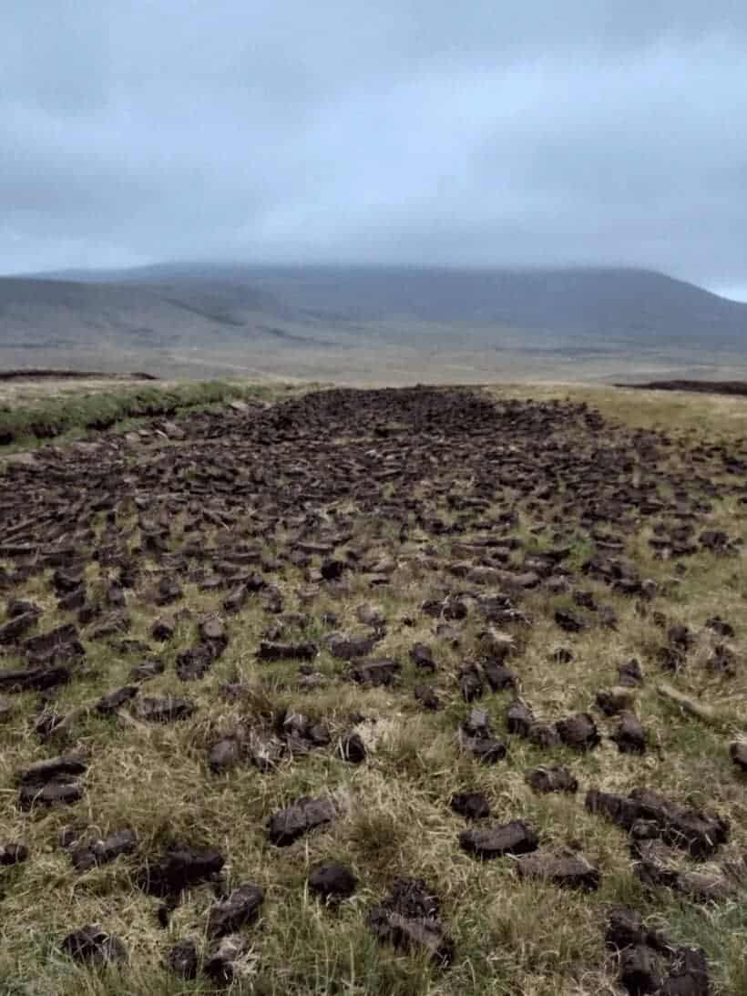 img 5774 Ireland’s carbon store. Harvested peat in a field