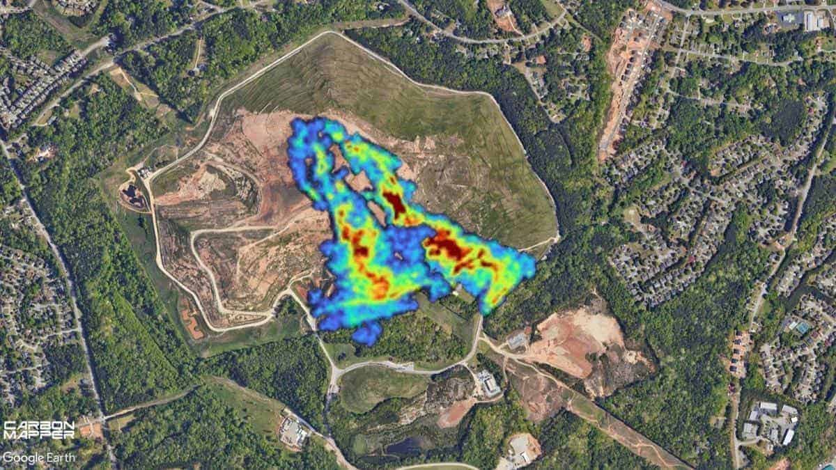plumes georgia Methane gas detections by satellites