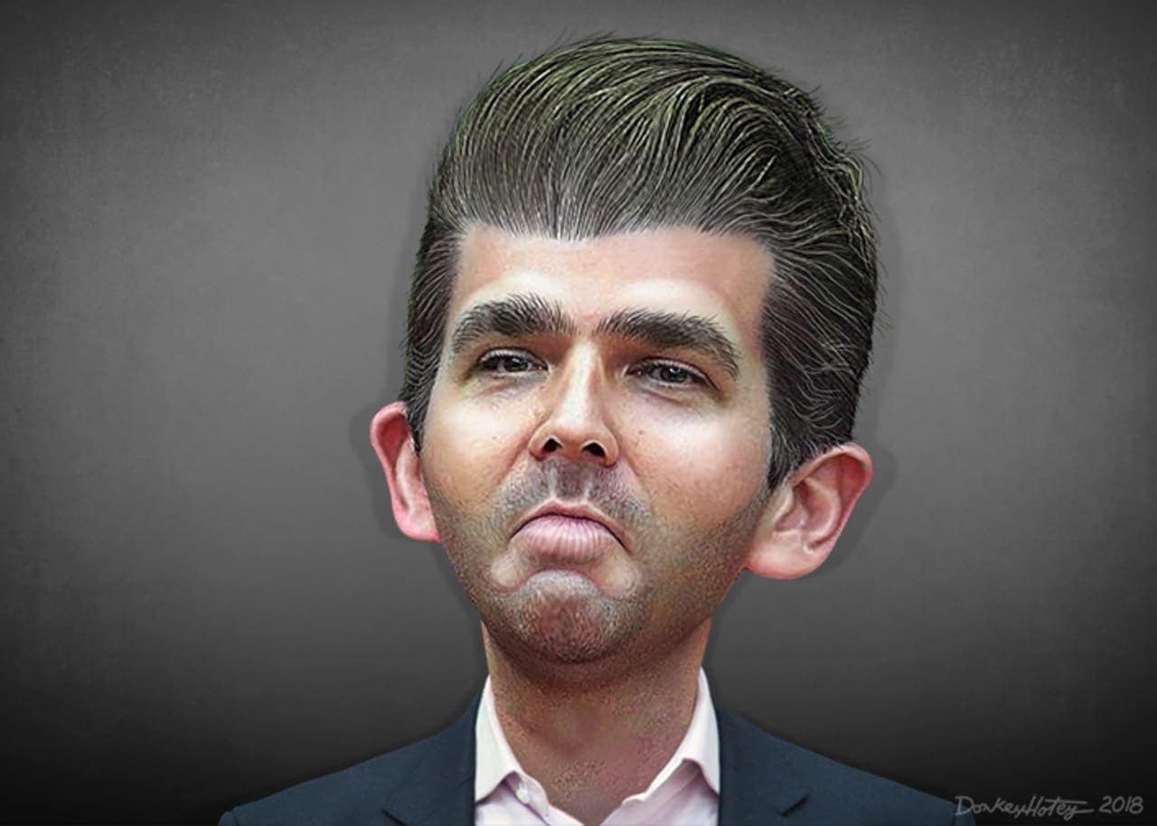 Caricature of donald trump junior