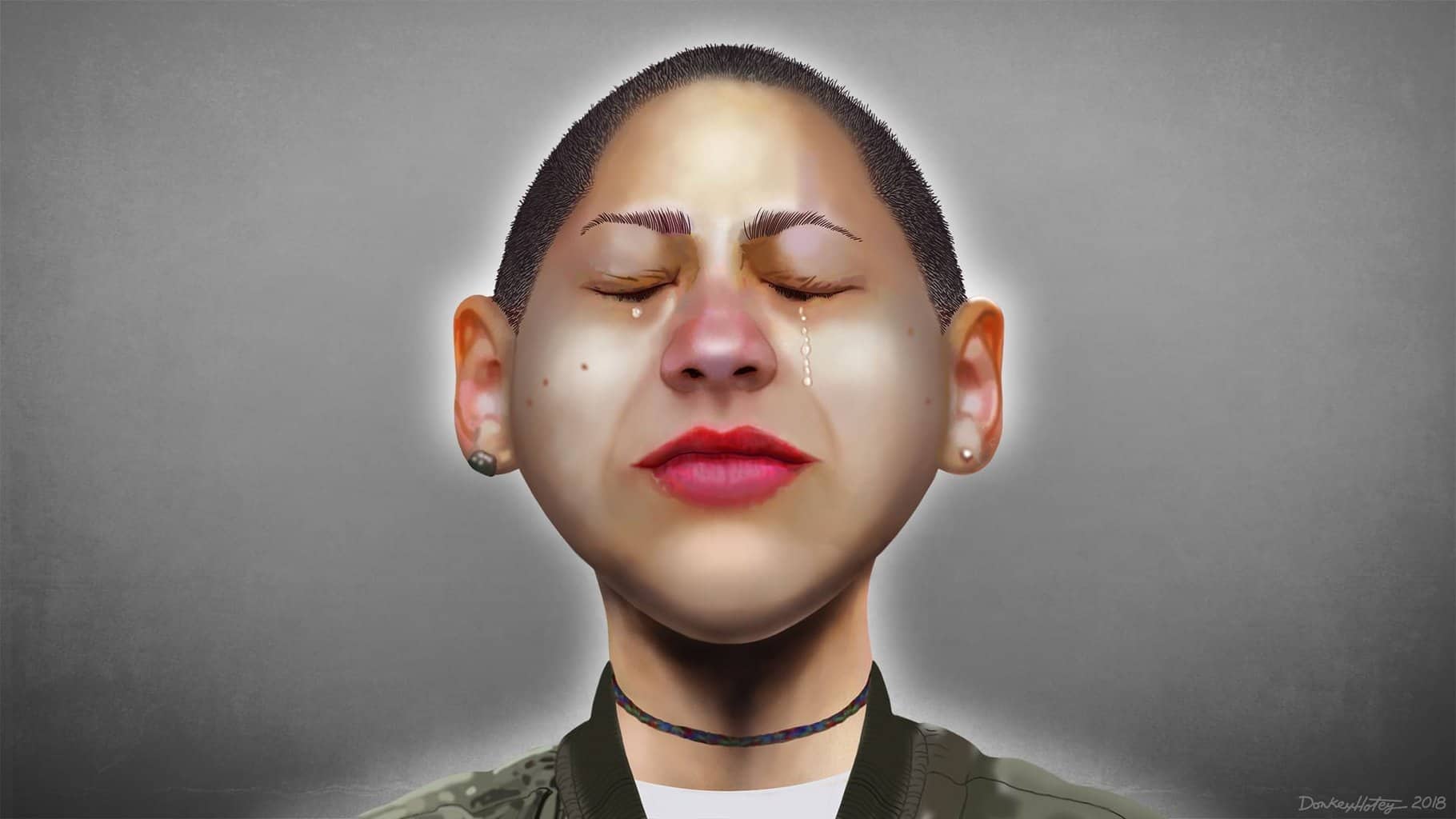 img 7707 Caricature of emma gonzález