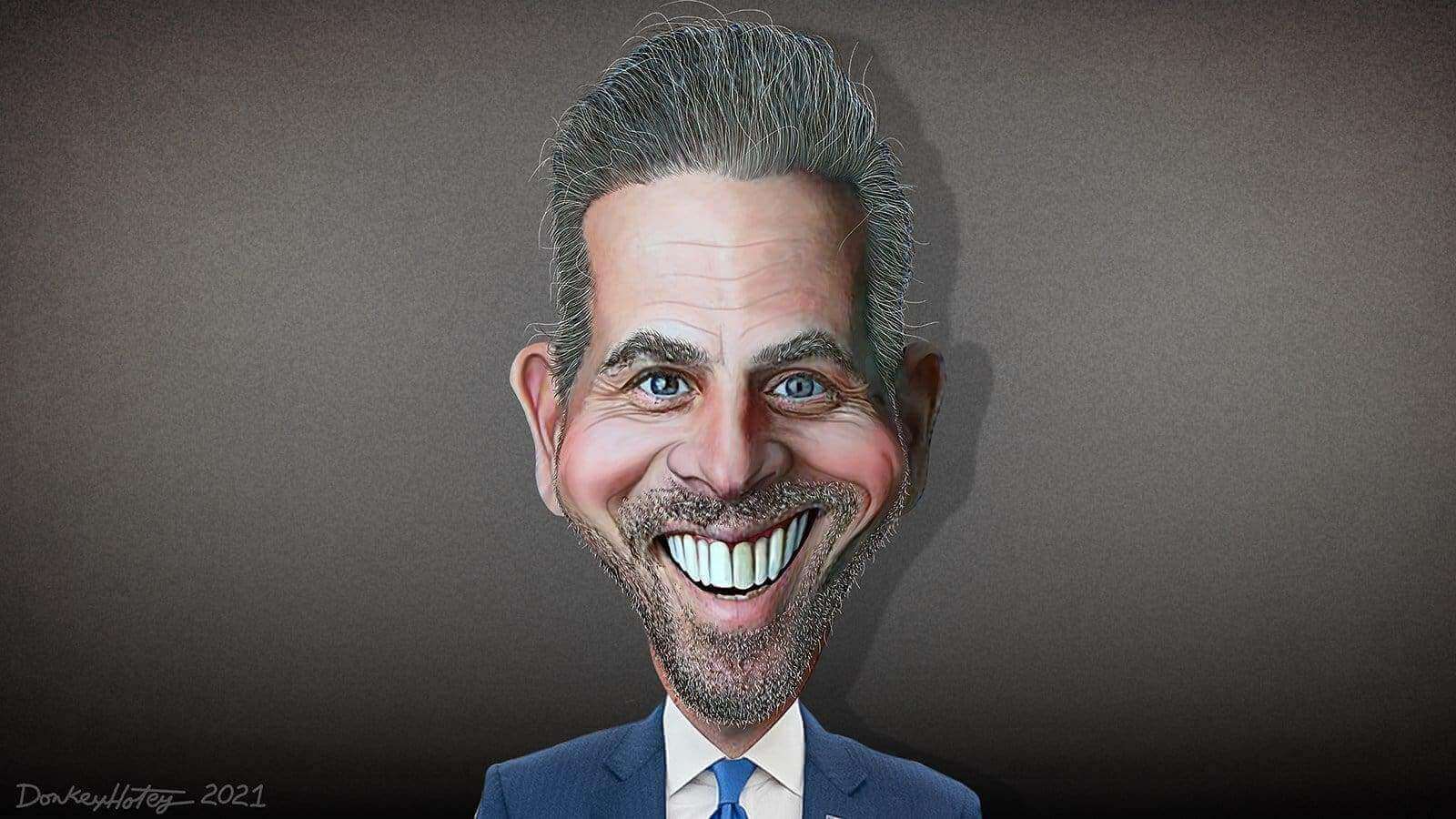Hunter biden caricature