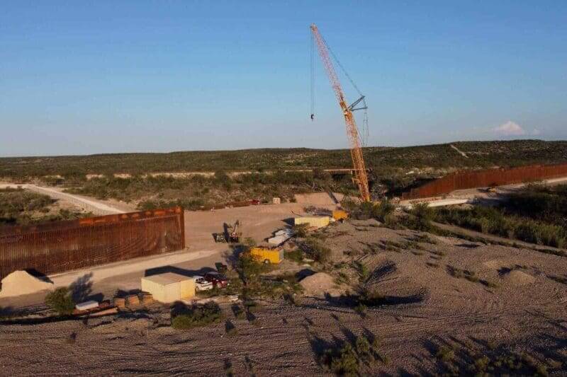 Border wall construction near del rio in val verde county in september. Texas has allocated $3. 1 billion for wall construction to date. It says it has built 50 miles. The state pays between $17 million and $41 million per mile of construction.