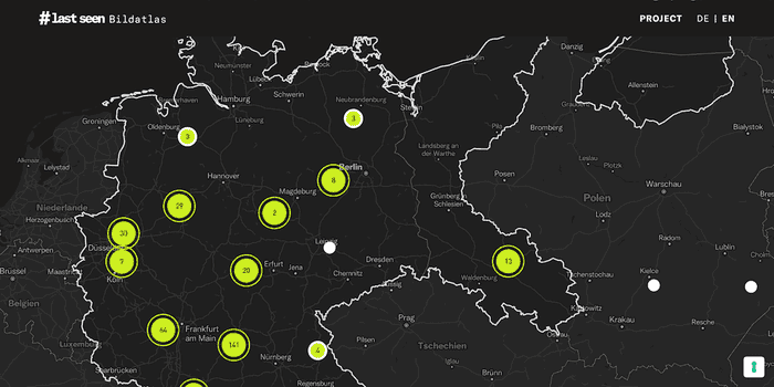 holocaust map The lastseen digital atlas shows locations of deportations where visual documentation has been uncovered.