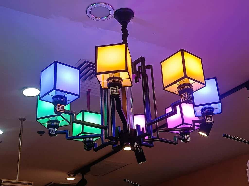 winery led lamps Eco-friendly colorful led lights in a winery
