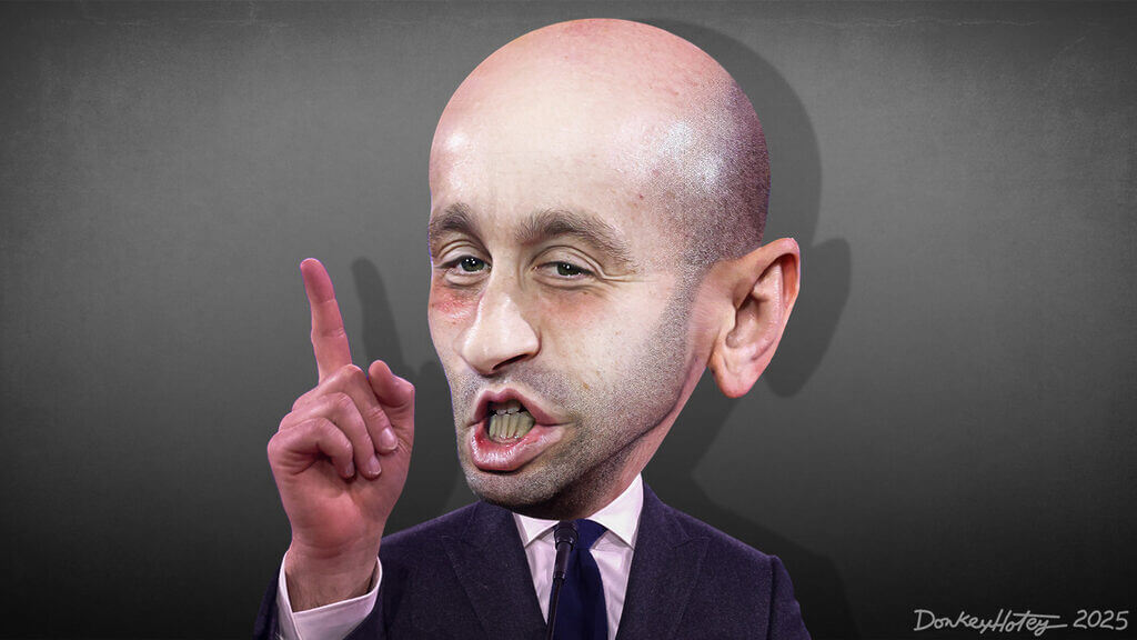caricature stephen miller2 Biddeford ice shooting caused by this ghoul, stephen miller