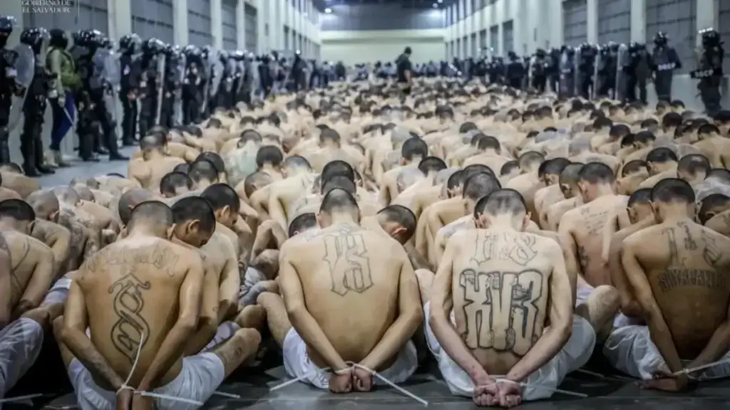 Prisoners in el salvador mega prison innocent men suffering in a prison