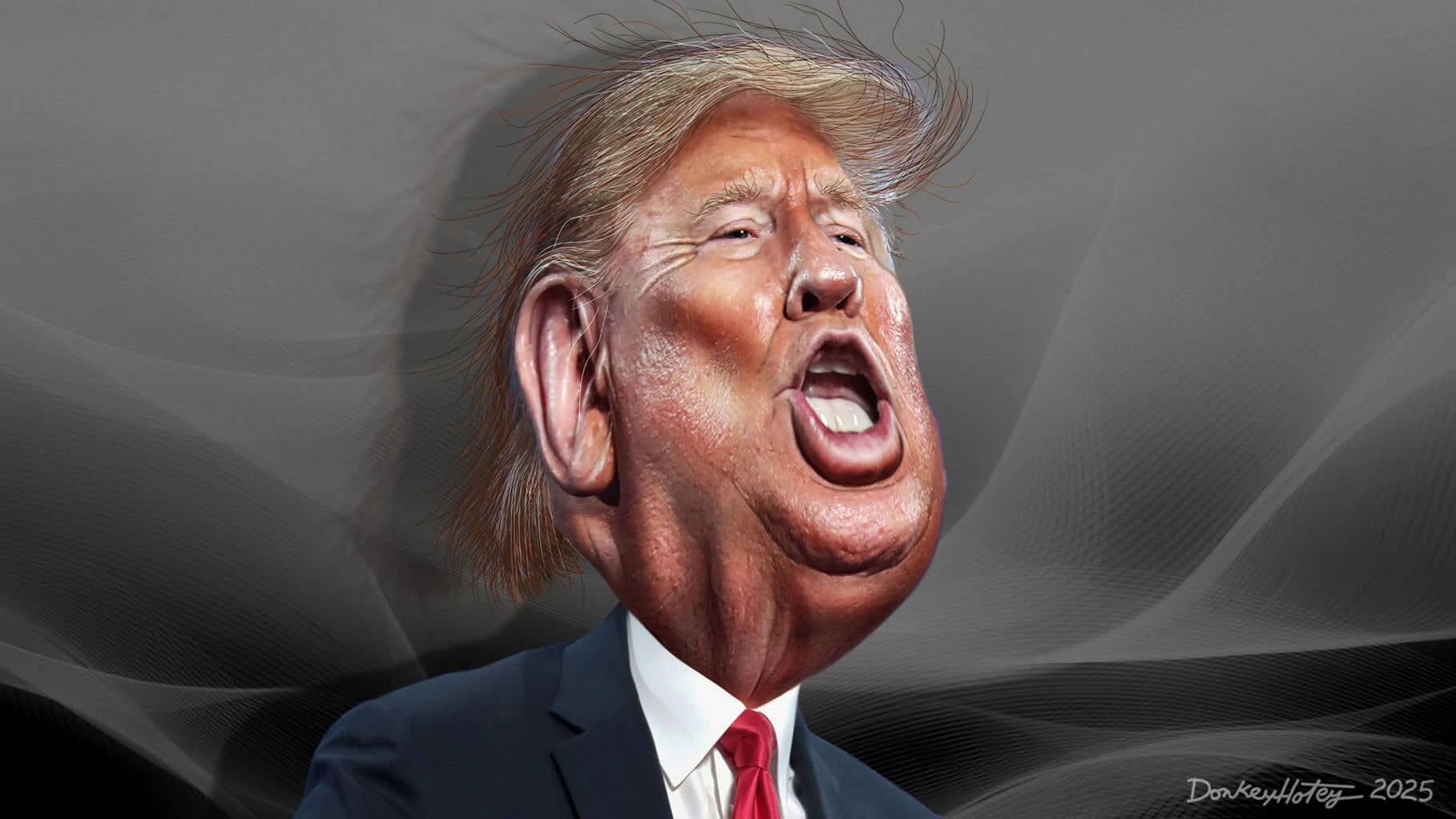 2025 caricature trump2 Caricature of donald trump