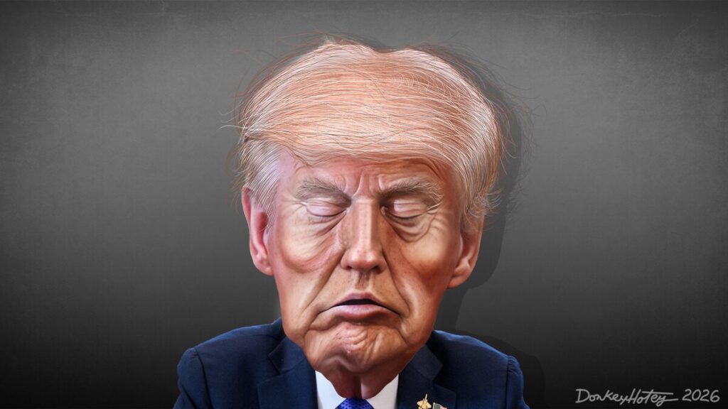 caricature trump sleeping Caricature of donald trump sleeping