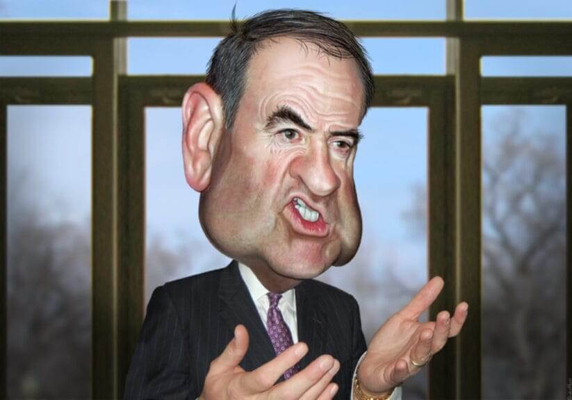 caricature mike huckabee Caricature of mike huckabee christian zionism