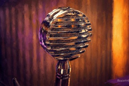 Radio free kansas vintage microphone