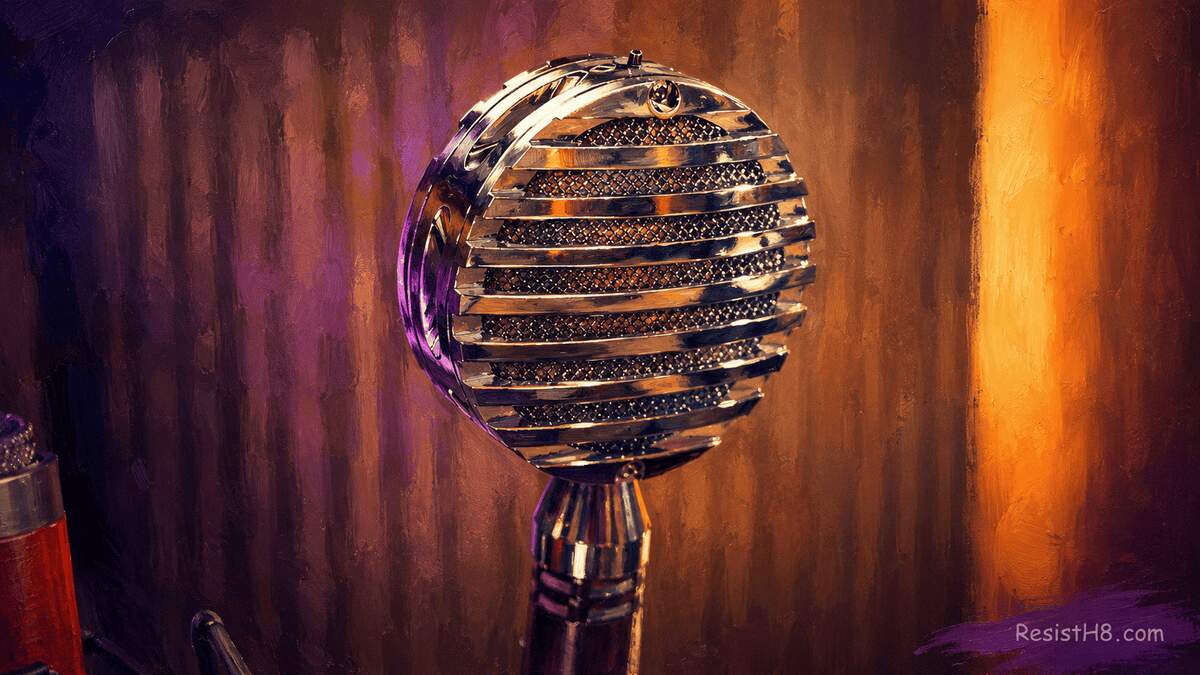 Radio free kansas vintage microphone