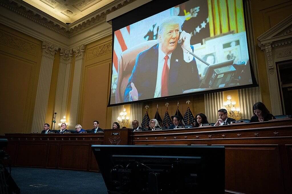 January 6th committee hearing when they played trump’s phone call to georgia secretary of state, brad raffensberger, asking him to “find votes” in the exact amount he needed to win the state.
