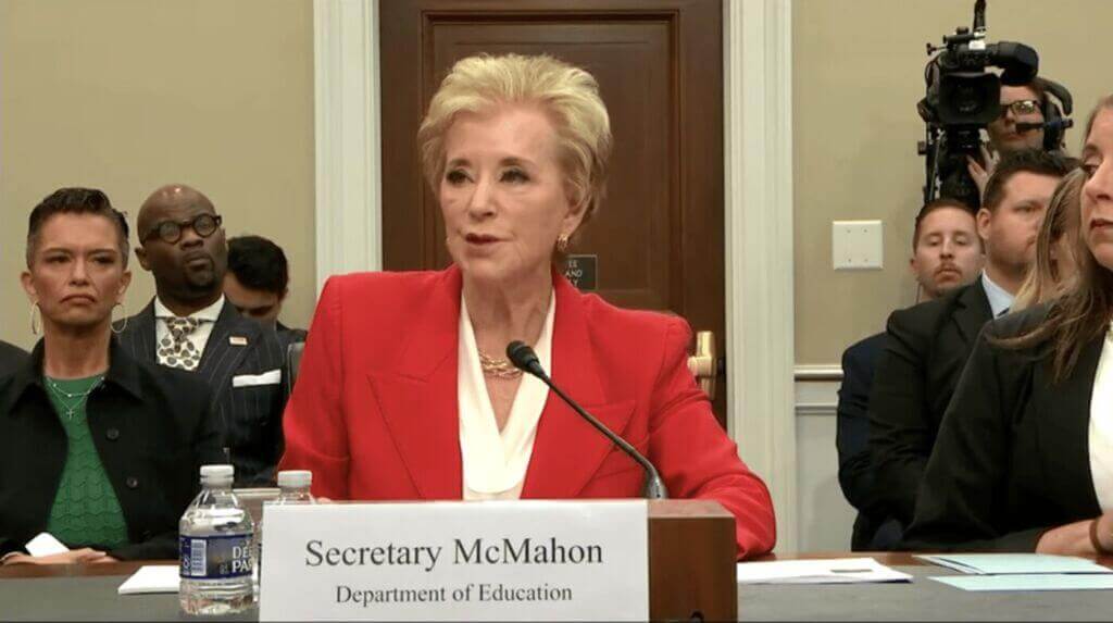 U. S. Education linda mcmahon questioned by senate democrats