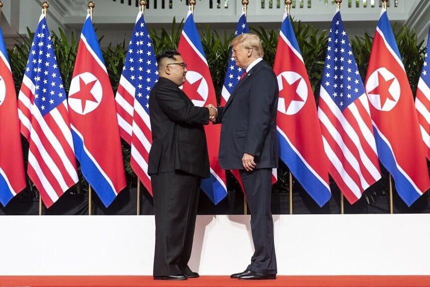 trump kim shake hands Democracy is being destroyed. Trump shakes hand of the leader of north korea during a visit during his first term.