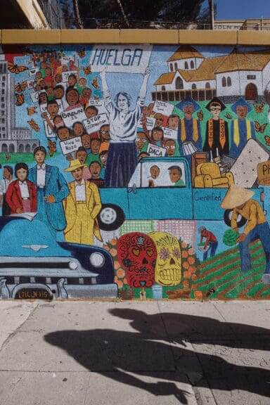 undocumented educators mural A mural angélica reyrs helped paint on her school.
