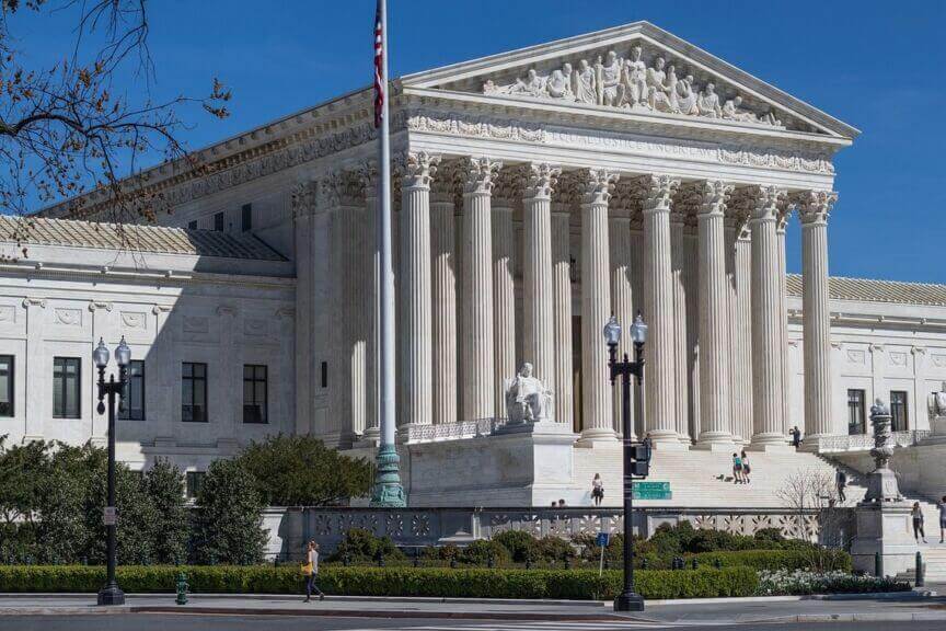U. S. Supreme court building in washington, d. C.
