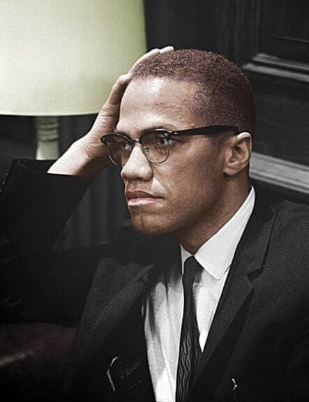 malcom x color Malcolm x colorized