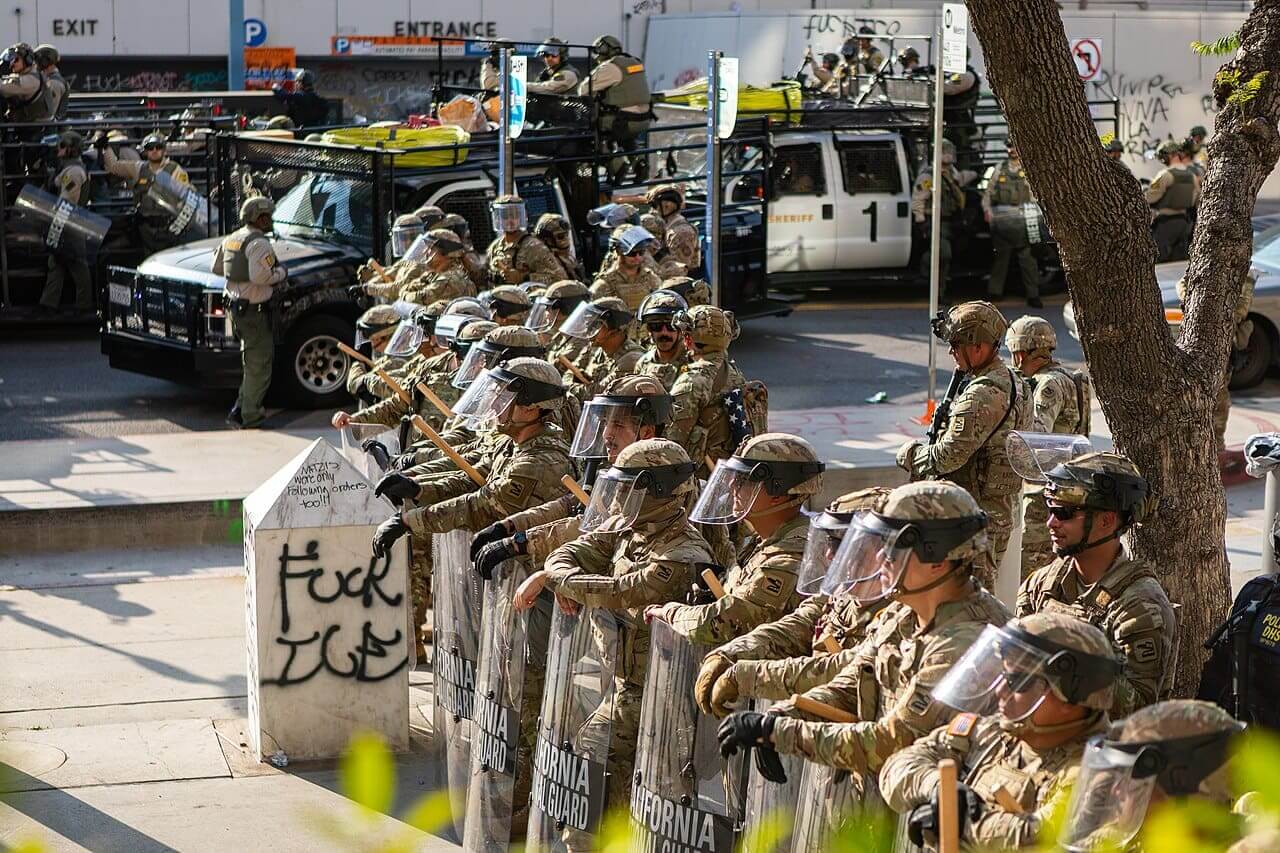 3 most commonly violated civil rights national guard in la during ice protests