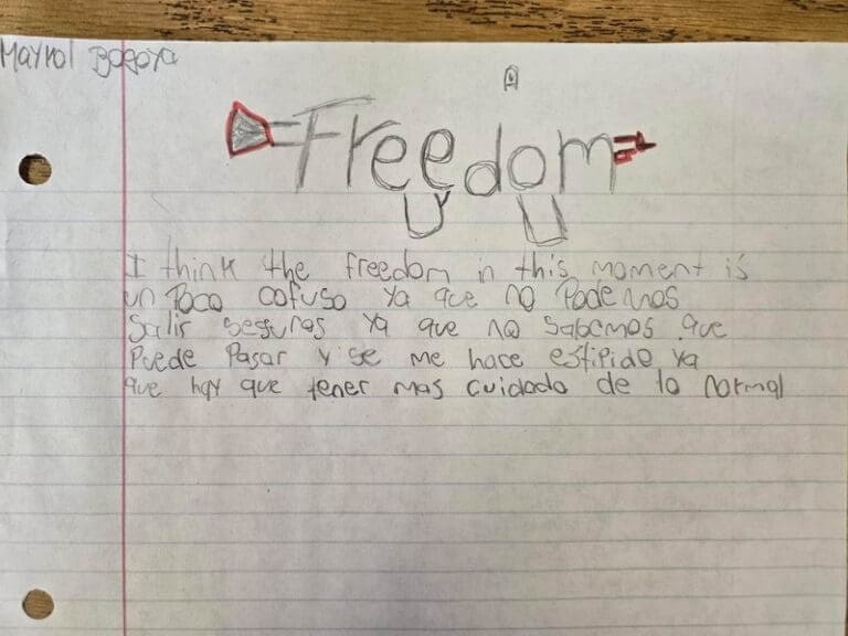 notebook paper writing in pencil Writing by the detroit teen detained by ice