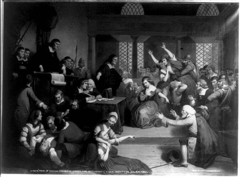 Grievance the painting ‘trial of george jacobs of salem for witchcraft’ in 1692