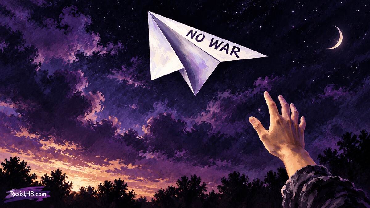 young maga vs neocons What are neocons a hand launches a paper airplane with no war on the wing