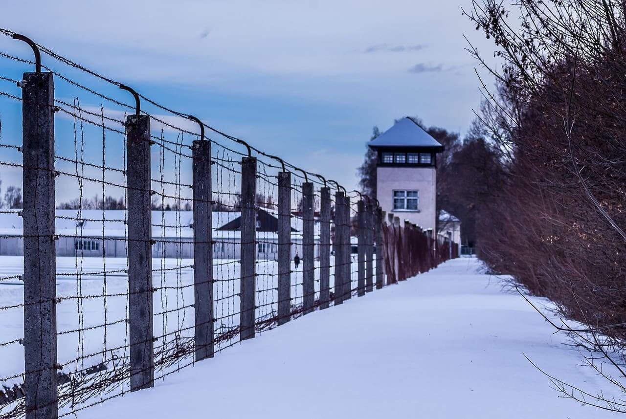 concentration camp justin holiday Image depicting a concentration camp used in the holocaust.