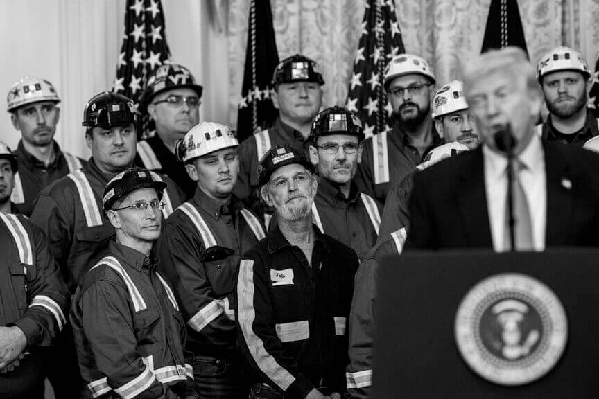President donald trump signs executive actions to support the coal industry at an unleashing american energy executive order event, tuesday, april 8, 2025, in the east room of the white house.