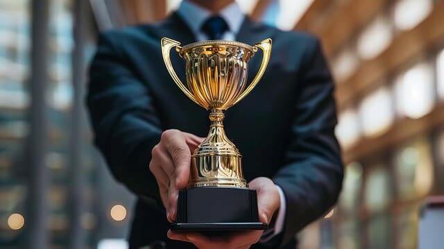 golden denial awards Trophy being handed to the reader signifying an award for best climate change denialists
