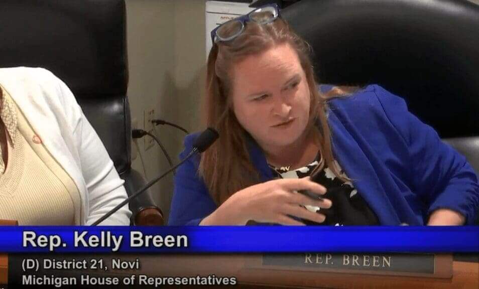 michigan bill Democratic representative questioning bill to ban demonstrations on public streets