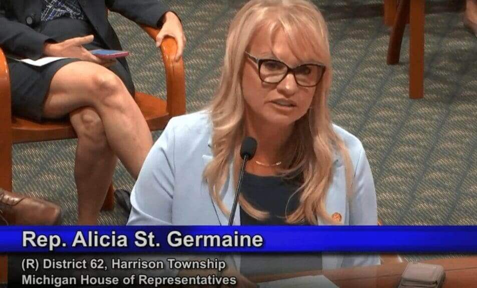 michigan bill ban public street protests Rep. Alicia st. Germaine authored the bill to ban demonstrations on public streets