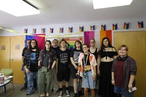 group of people The kennesaw pride alliance hosted a soft launch for their new pride center at the end of july. Their grand opening is scheduled for friday aug. 22 from 1-5 p. M.