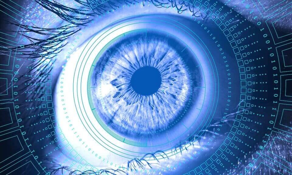 An eye representing the authoritarian regime watching