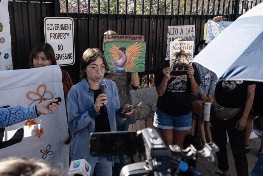 Protest for daca recipient detained by ice
