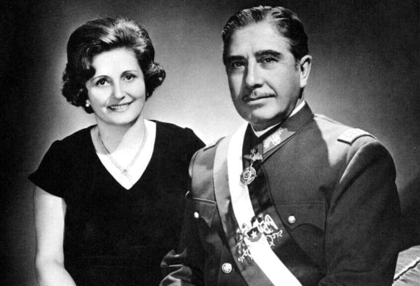 dictator augusto pinochet and his wife Dictator augusto pinochet and his wife lucía hiriart rodríguez.