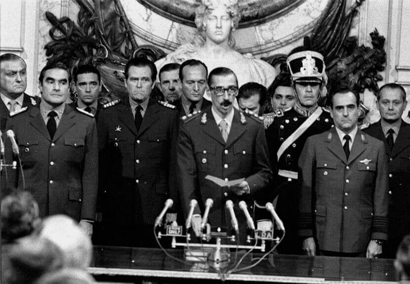 jorge rafael videla Argentina’s dictator gen. Jorge rafael videla being sworn in