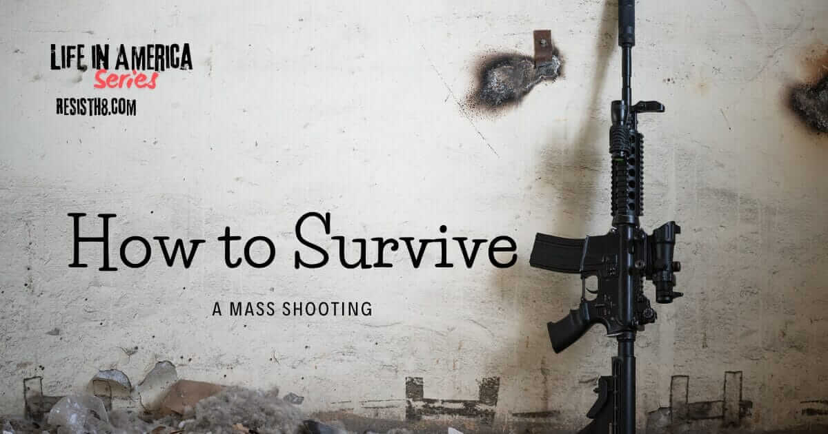 Ar-15 style rifle leaned up against a cement wall