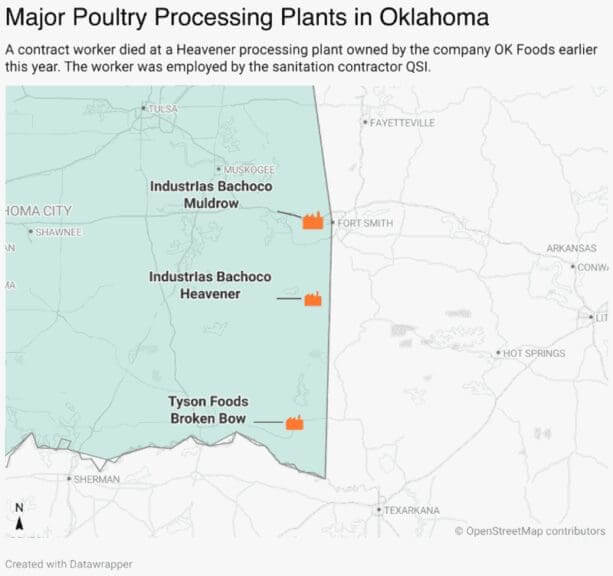 infographic poultry ok Map of poultry processing plants in oklahoma