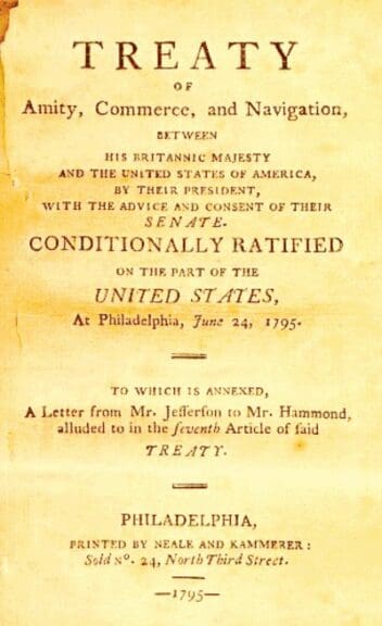 jay treaty Customs-free trade corridor jay treaty of 1974