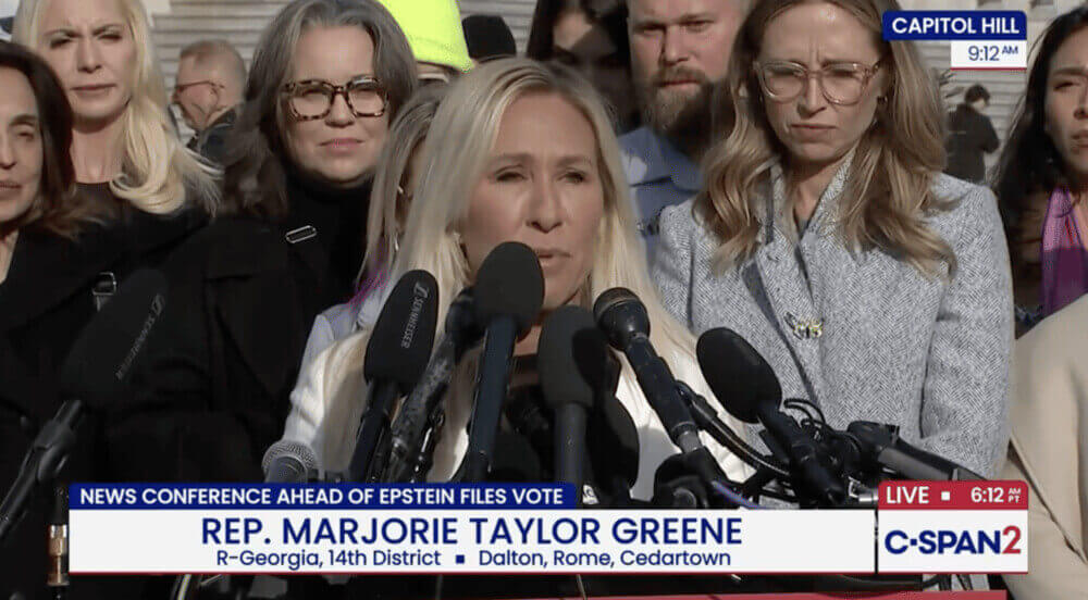 mtg epstein victims Congress overwhelmingly votes to force release of epstein files