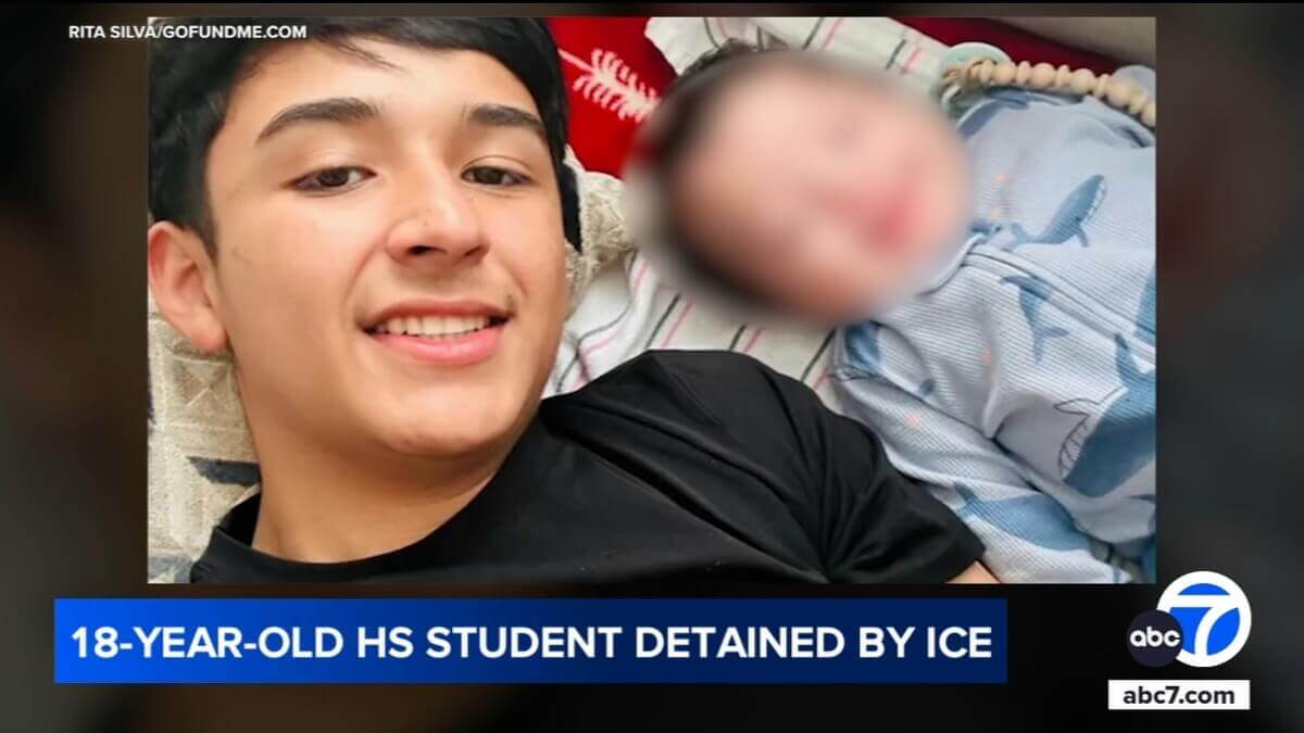 Ice abducted teenager while walking his dog. Left dog loose.