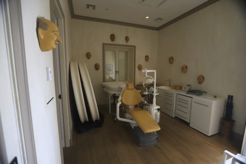 epstein island 2 Room of dental equipment on epstein island
