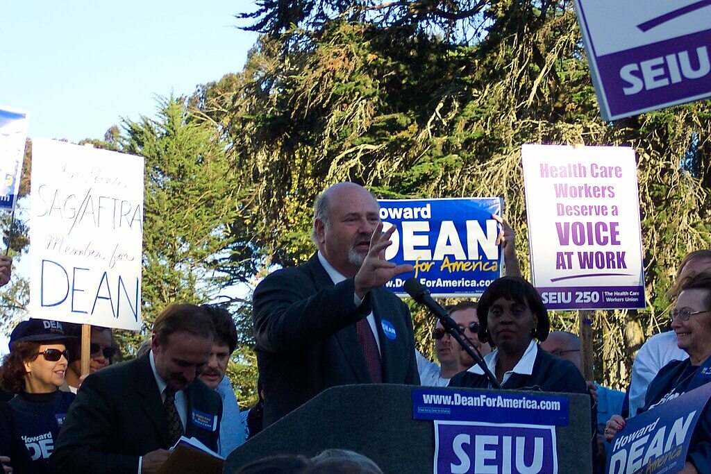 rob reiner howard dean Rob reiner speaking at a rally for presidential candidate howard dean in san francisco