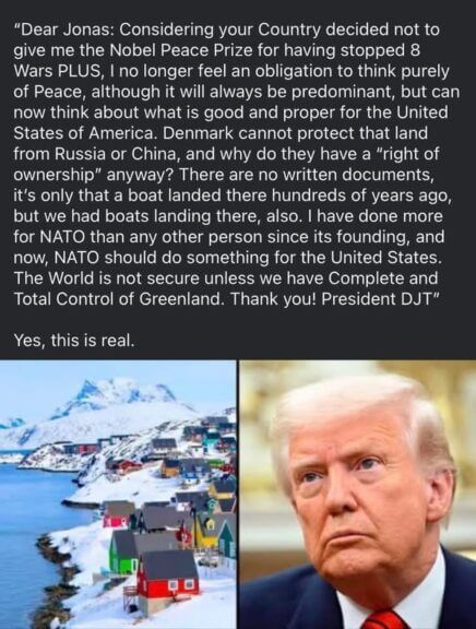 Donald trump’s letter to norway
