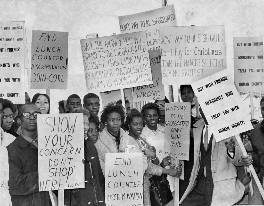 1960 protest during the civil rights movement.